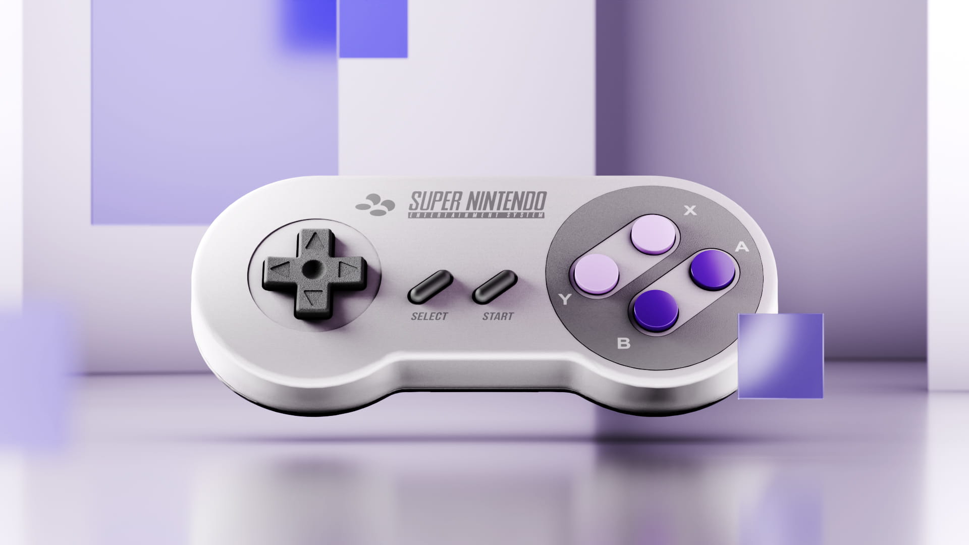 SNES controller Morgan Gomez 3D design