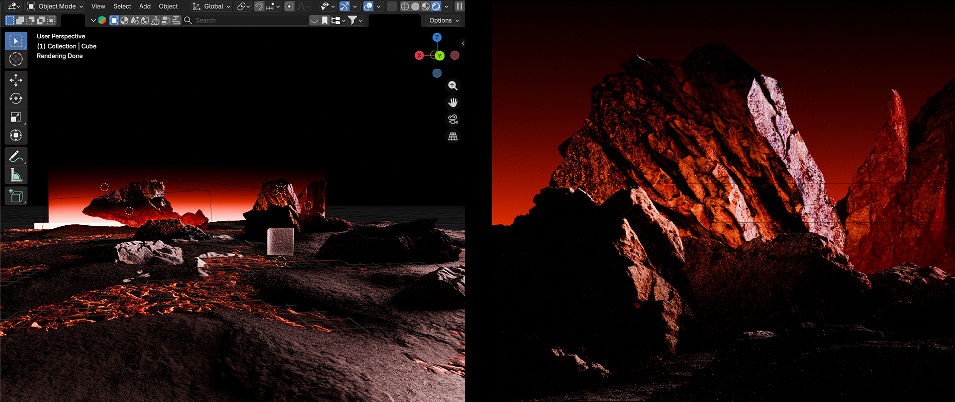 3D environment CGI Morgan Gomez