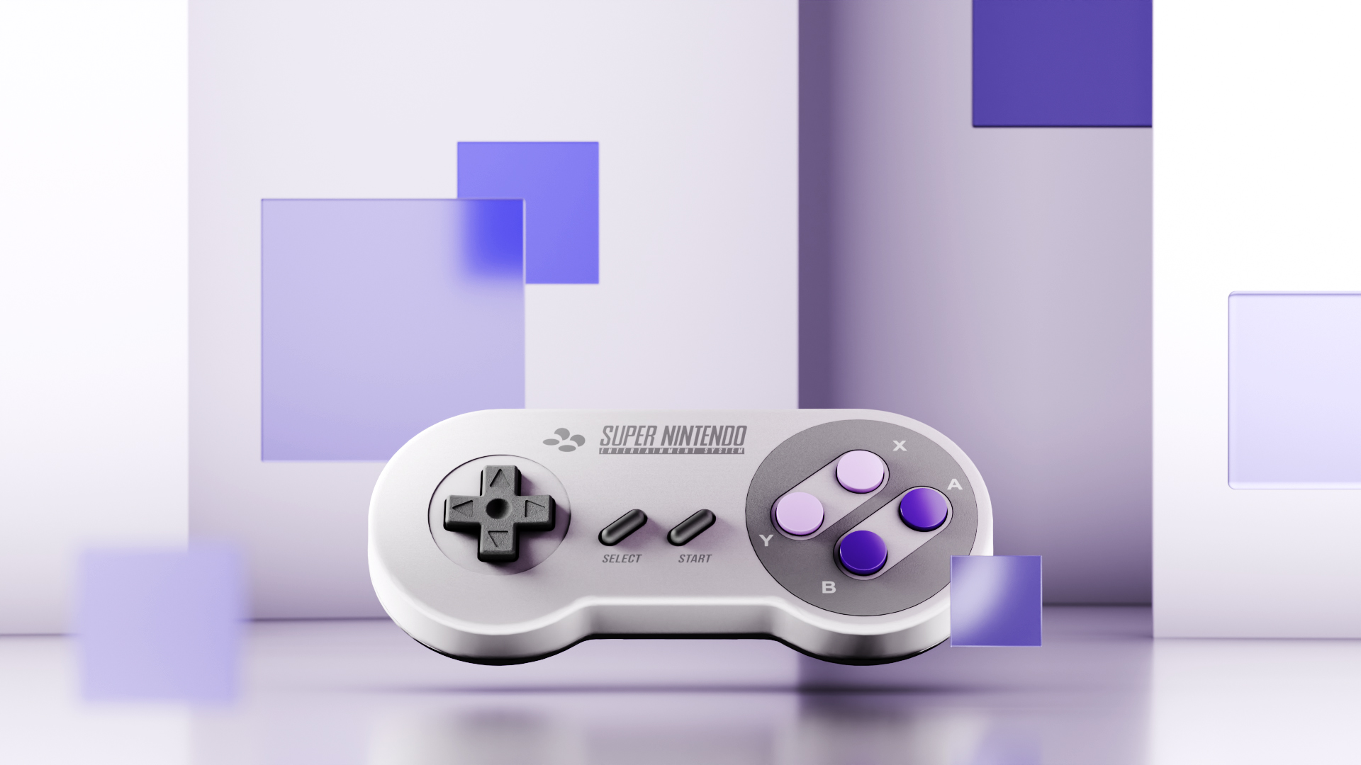 SNES controller Morgan Gomez 3D design
