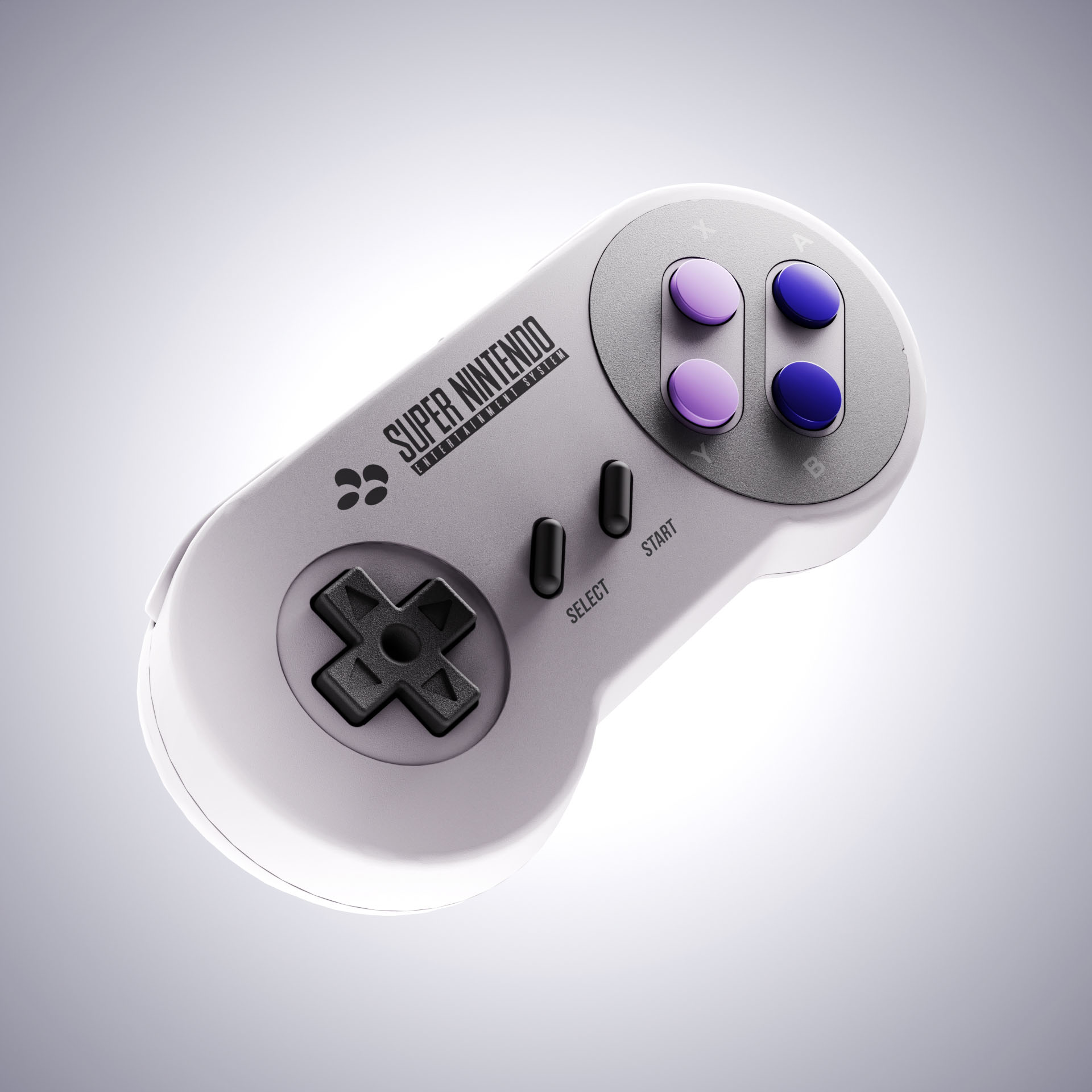 SNES controller Morgan Gomez 3D design