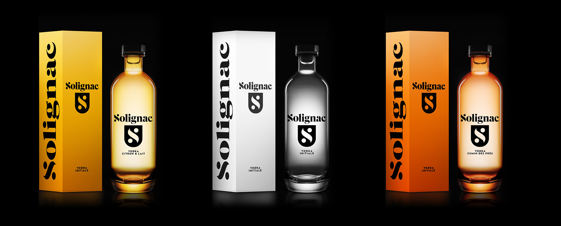 Vodka Solignac Packaging 3D Morgan Gomez