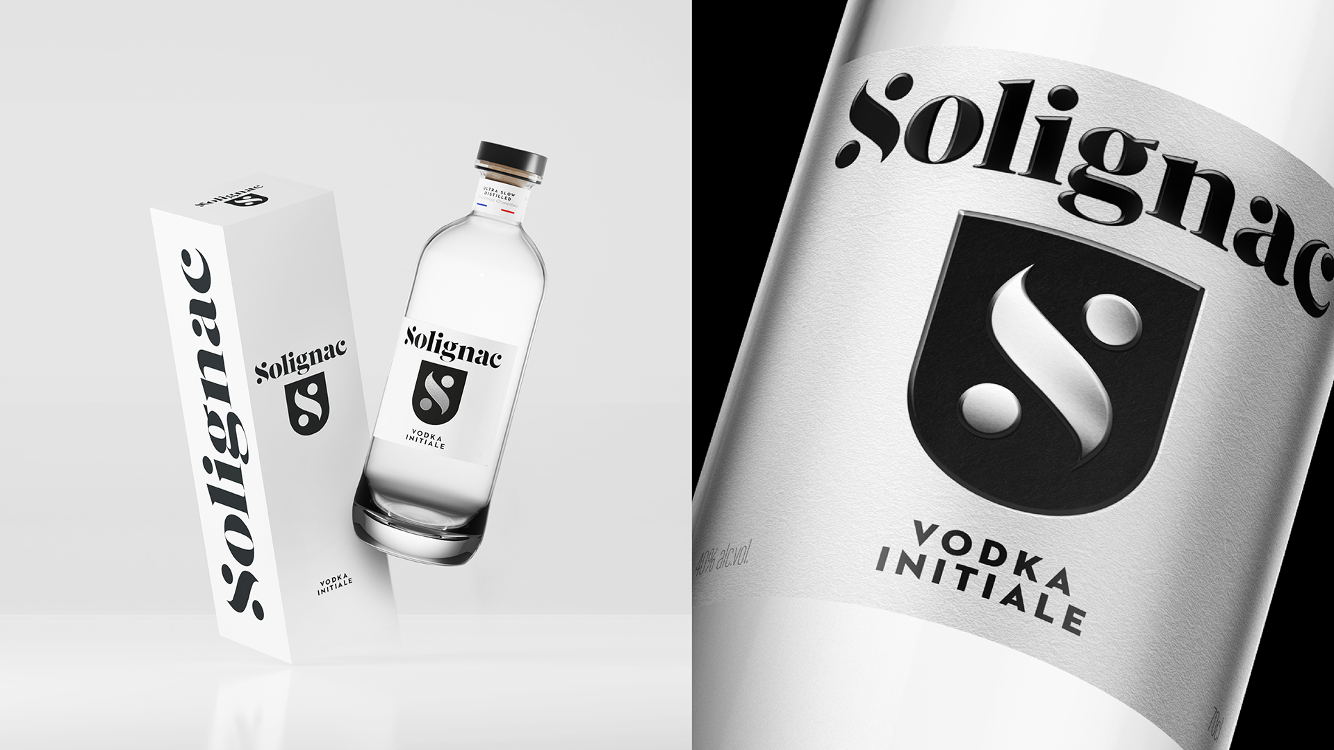 Vodka Solignac Packaging 3D Morgan Gomez