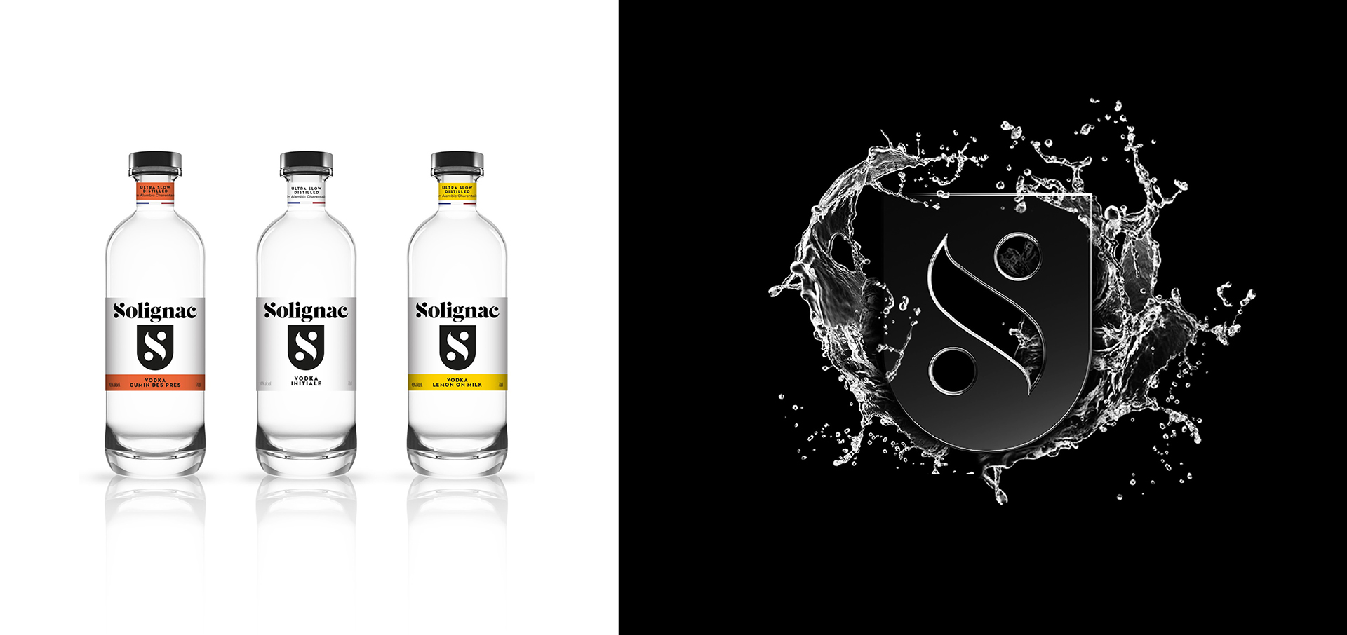 Vodka Solignac Packaging 3D Morgan Gomez