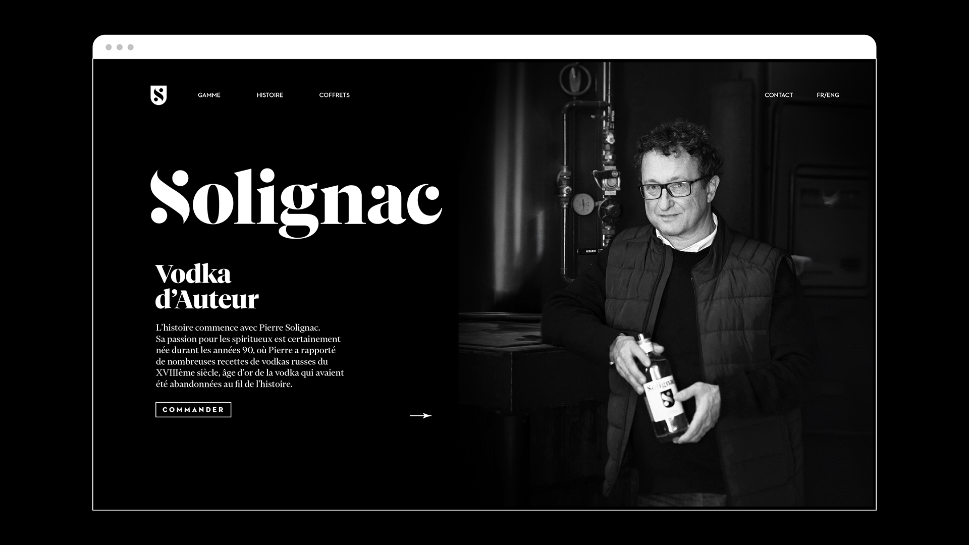 Vodka Solignac Packaging 3D Morgan Gomez